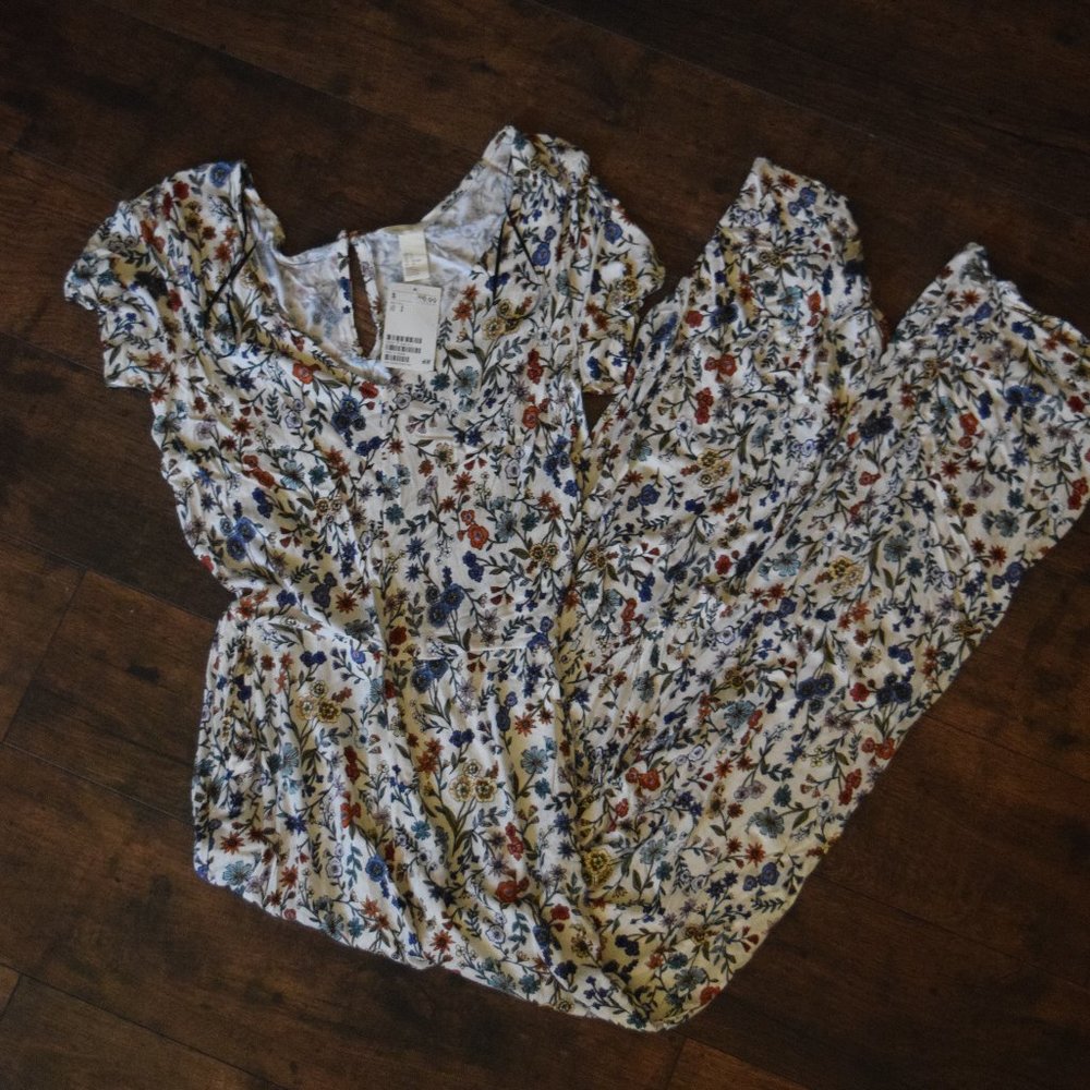 NWT Floral Jumpsuit